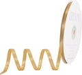 Light Gold Satin Ribbon, Double Faced 1/4 Inch X 50 Yards Light Gold Ribbon, Premium Satin Ribbon for Gift Wrapping, Crafts, Hair Bow Making, Sewing, Flower Bouquet, Wedding Party Decor