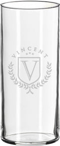 My Personal Memories Custom Etched Glass Flower Vase - Personalized with Your Text for Weddings, Valentine's, Mother's Day, Couples, Anniversaries, Birthdays, Gifts (Name and Initial Style)