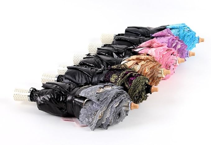 Honeystore Flower Lace Parasols for Wedding Party Lace Bridal Umbrella