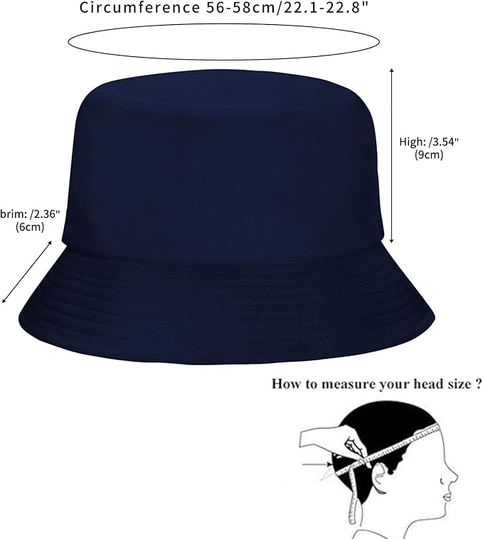 Rosoz 1 & 2 Pack Bucket Hat for Women Men Summer Travel Beach Sun Hat Outdoor Cap Unisex Bucket Hats