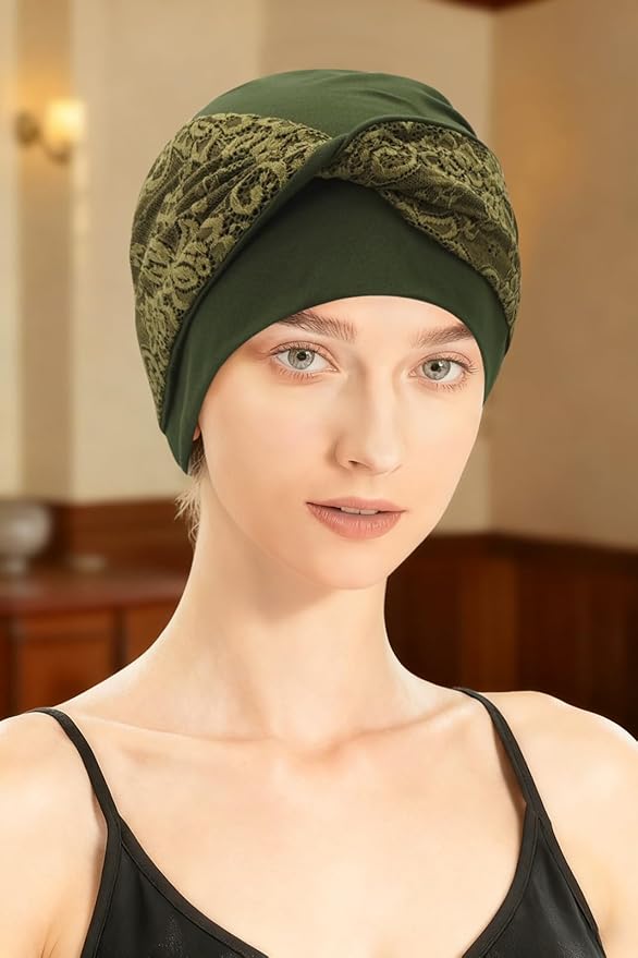 XYIYI Knot Chemo Headwear for Womens Cancer Patients, Stretchy Chemotherapy Headwraps Beanie Hats
