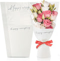 Hying 20 Pieces Flower Wrapping Bags for Bouquets, Floral Packing Sleeves White Paper Bouquet Bags Wrapping Sleeves for Teacher Graduation Wedding Mother's Day Gift