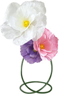 Giant Paper Flowers Decorations for Wall, 3Pack Large Fake Artificial Flower for Decoration, Waterproof Colorfast for Wall Room Decoration Bridal Shower Baby Shower Wedding Decor (Purple Pink White)