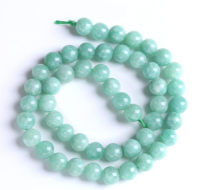 6mm 60pcs Natural Stone Burmese Jade Beads for Jewelry Making DIY Bracelet Crystal