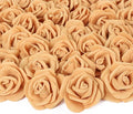 Artificial Rose Flower Heads, 100pcs Gold Yellow Roses Artificial Flower Foam Rose for DIY Wedding Bouquets Centerpieces Arrangements Party Baby Shower Home Decor (Stemless,Gold Yellow)