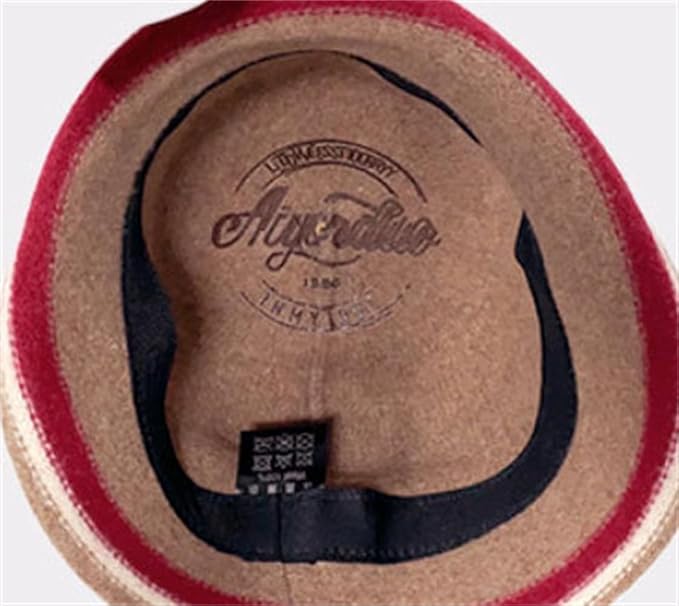 Women Warm Vintage Bucket Hats Fashion Fedora Cloche Cap Classic Felt Bowler Hat Outdoor Fall Winter