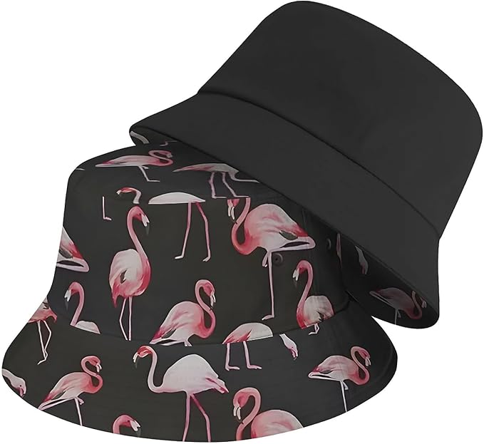Bucket Hat for Women Men Unisex Sun Cap Packable Outdoor Fisherman Hat Headwear,Reversible Double-Side-Wear