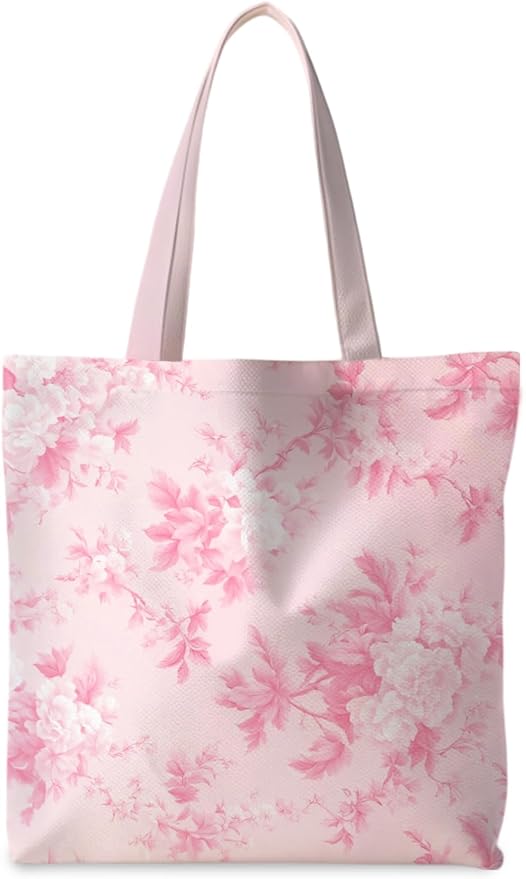 Floral Tote Bag, Floral Bag for Women, Reusable Grocery Bags Shopping Bags