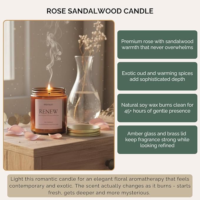 Anniversary Gifts for Women | Romantic Home Spa Kit for Women with Rose Candle, Bath Bomb, Bath Salts, Soap & Body Oil. Birthday Gifts for Wife, Girlfriend Gifts, Long Distance Relationship Gifts.