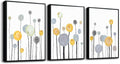 3 Piece Black Framed Abstract Watercolor Painting Wall Art For Living Room Bedroom Wall Hanging Decor Office Decor Wall Artwork Flowers Prints Pictures Kitchen Wall Decorations Bathroom Home Decor