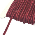 Chenkou Craft Dark Red 25 Yards 1/8" 3mm Velvet Ribbon Lots Bulk (Dark red, 1/8"(3mm))
