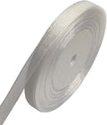 Chenkou Craft Solid Organza Ribbon 1/2" White 1 Roll 50 Yards Craft Bow Party Decoration Packing Ribbons (White, 1/2"(12mm))
