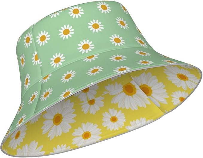 Bucket Hat Double-Side-Wear Reversible Sun Hat Beach Travel Hiking for Women Men