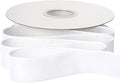 Ribbli Polyester White Velvet Ribbon,1 Inches Continuous10-Yard Spool,Christmas Ribbon for Gift Wrapping,Floral Bouquets, Home Decor