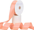 Peach Satin Ribbon, Double Faced 1-1/2 Inch X 50 Yards Peach Ribbon, Premium Satin Ribbons for Gift Wrapping, Crafts, Hair Bow Making, Sewing, Flower Bouquet, Wedding Party Decor