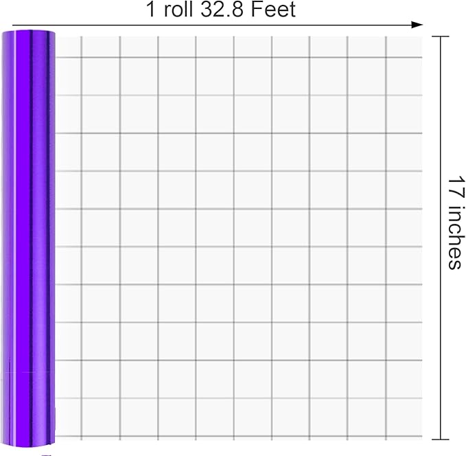 Merture Purple Wrapping Paper Roll - 17 In X 32.8 Ft(46.5 sq.ft.) Metallic Solid Color Purple Gift Wrap with Cutting Lines for Birthday, Valentines Day, Halloween, Mothers Day, Baby Shower, Graduation