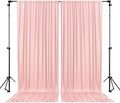 10 x 10 Feet Blush Pink Backdrop Curtain for Partie, Background Curtains for Photoshoot, Birthday, Wedding, Halloween, Thanksgiving, Christmas, New Year Party Decorations 5Ft x 10Ft, 2 Panels