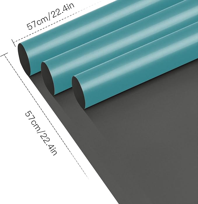 WRAPAHOLIC 20 Sheets Flower Wrapping Paper - 22.4 x 22.4 inch Grey Blue Color Water-Resistant Floral Bouquet Wrapping Paper, Florist Supplies Packaging for Wedding Birthday Gift DIY
