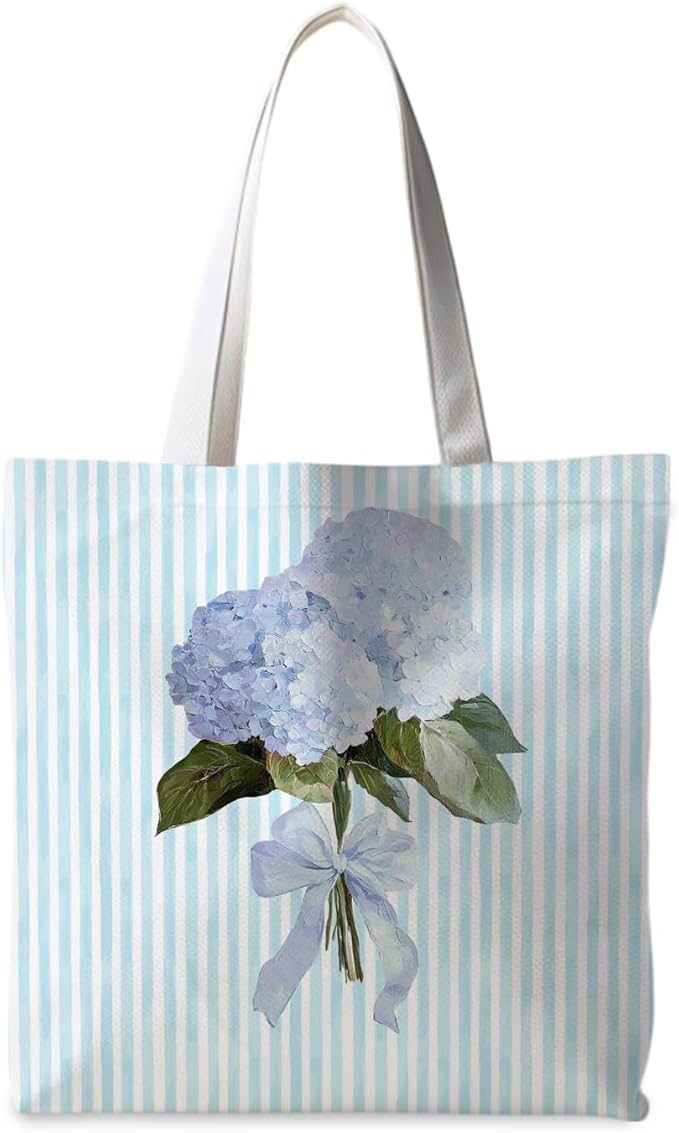 Floral Tote Bag, Floral Bag for Women, Reusable Grocery Bags Shopping Bags