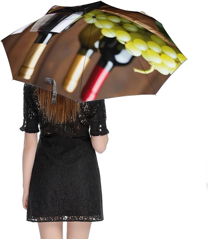 Fashion 3 Fold Sunny Rain Sunscreen Umbrella Portable Automatic Umbrella