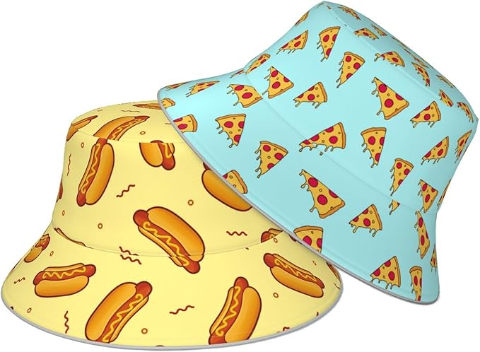 Hat Reversible Fisherman Hats Double Sided Wearing for Women Men Boys Girls