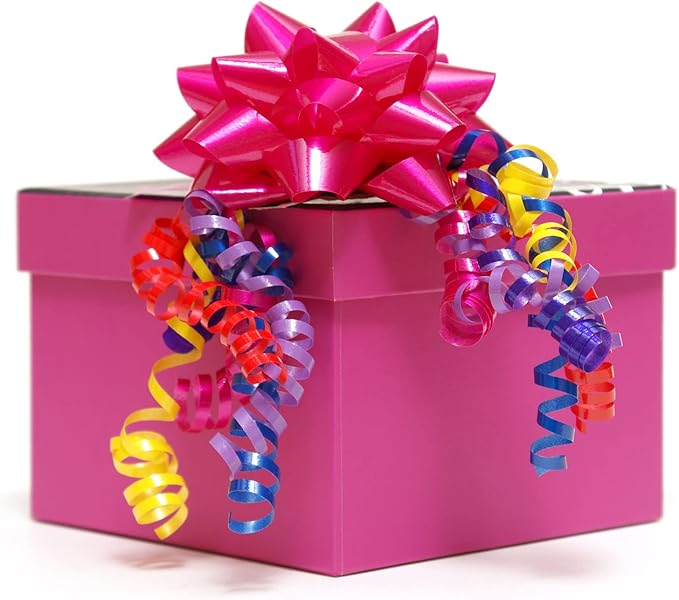 WELTOKE 72 Gift Bows Assortment with 18 Rolls Curling Ribbons, Holiday Bows for Gift Wrapping, Christmas Wrapping Ribbon, Crafting, Wedding, Party, Festival, Florist Flower(9 Rainbow Colors)