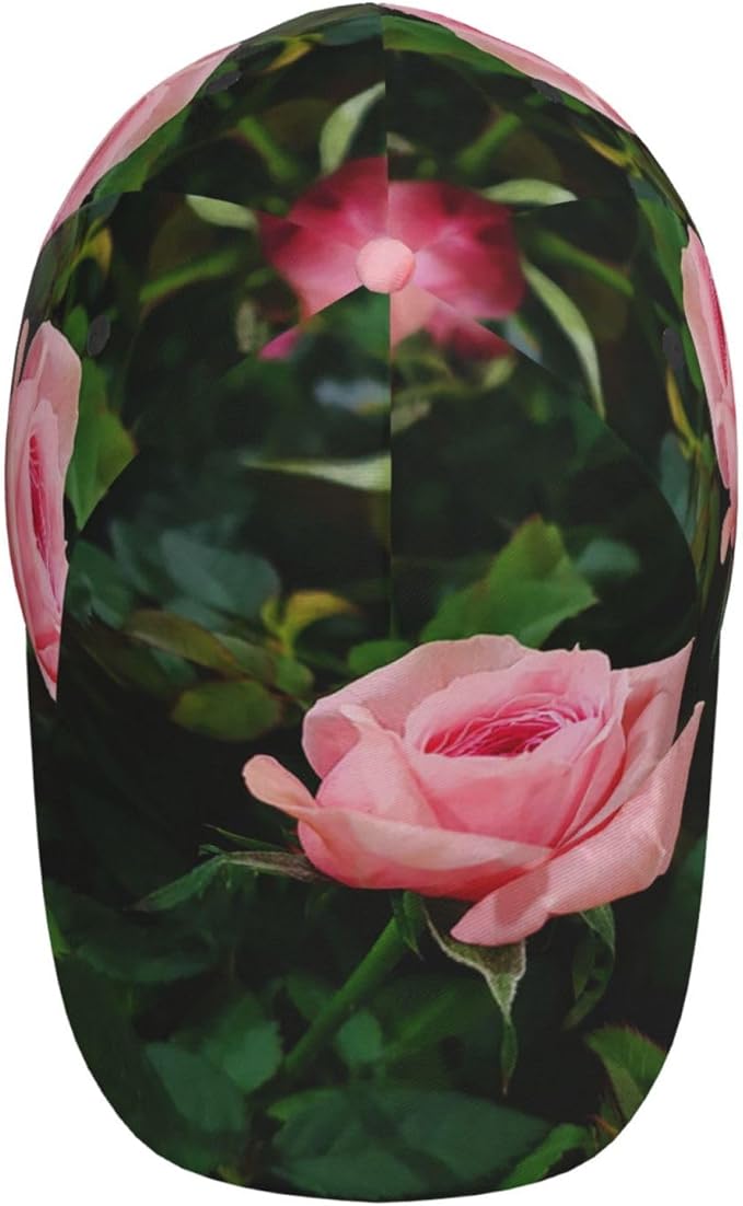 Rose Baseball Cap Flower Snapback Cap for Women Hats Floral Baseball Hat Women's Baseball Caps