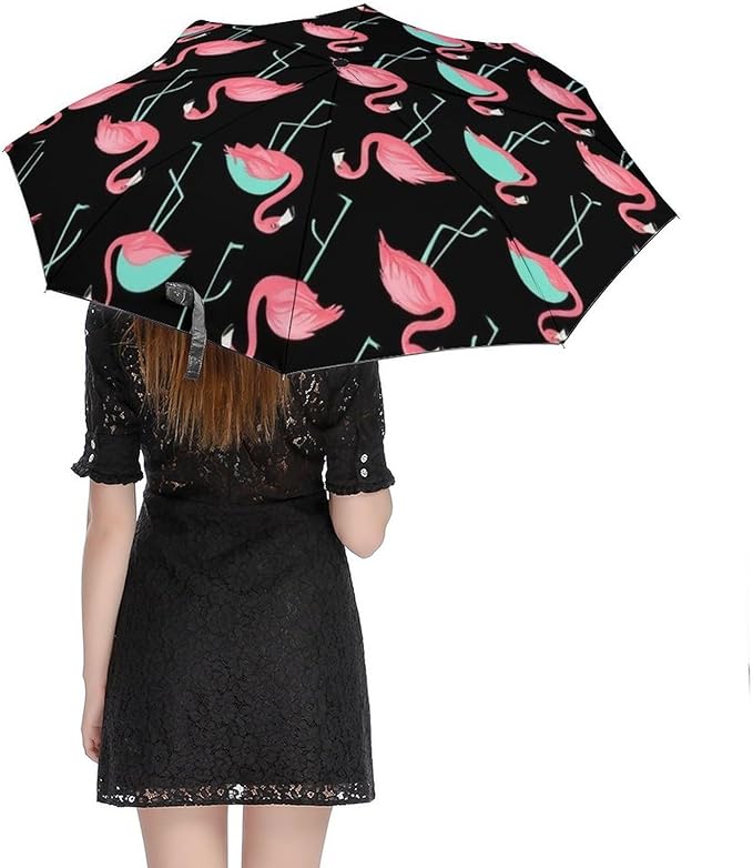 Fashion 3 Fold Sunny Rain Sunscreen Umbrella Portable Automatic Umbrella
