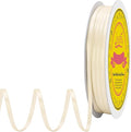 Double Face Cream Satin Thin Ribbon 1/8 inch X 100 Yards Polyester Cream Ribbon for Gift Wrapping Very Suitable for Weddings Party Hair Bow Invitation Decorations and More