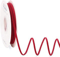 Ribbli Dark Red Velvet Ribbon 1/8 Inches Continuous 25 Yard Spool Dark Red Christmas Ribbon for Gift Wrapping Crafts Home Decor