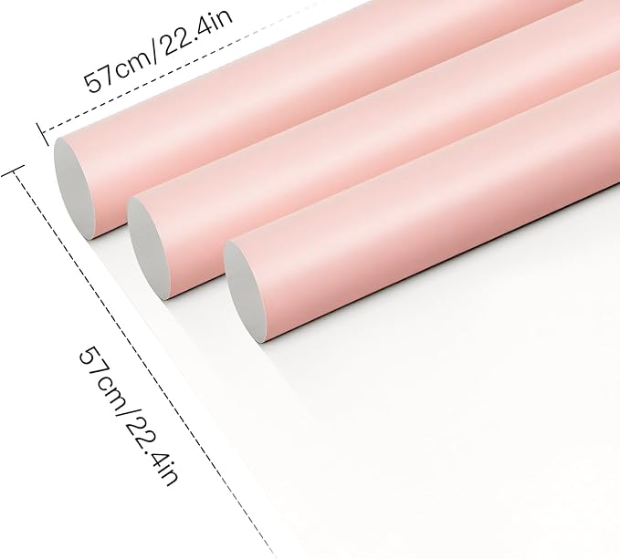 WRAPAHOLIC 20 Sheets Flower Wrapping Paper - 22.4 x 22.4 inch Pink White Color Water-Resistant Floral Bouquet Wrapping Paper, Florist Supplies Packaging for Wedding Birthday Gift DIY