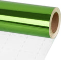 LaRibbons Green Metallic Wrapping Paper, 30 Inch X 33 Feet (82.5sq.ft) Solid Color Paper Roll, Gift Wrapping Paper Rolls for Wedding, Birthday, Christmas, Baby Shower