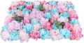 CNCEST 12Pcs Flower Panels,15.7"x 23.6" Artificial Flower Wall Panel, Flower Backdrop Wall for Home Party Wedding Christmas Festival Photo Backgdrop Decor (Colorful-12pcs)