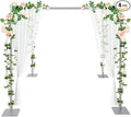 9.84ft Square Backdrop Stand Heavy Duty 4 Post Backdrop Stand Kit Pipe and Drape Photo Background Support Kit Party Back Drop Adjustable Stand Adjustable Metal Frame with Flat Base