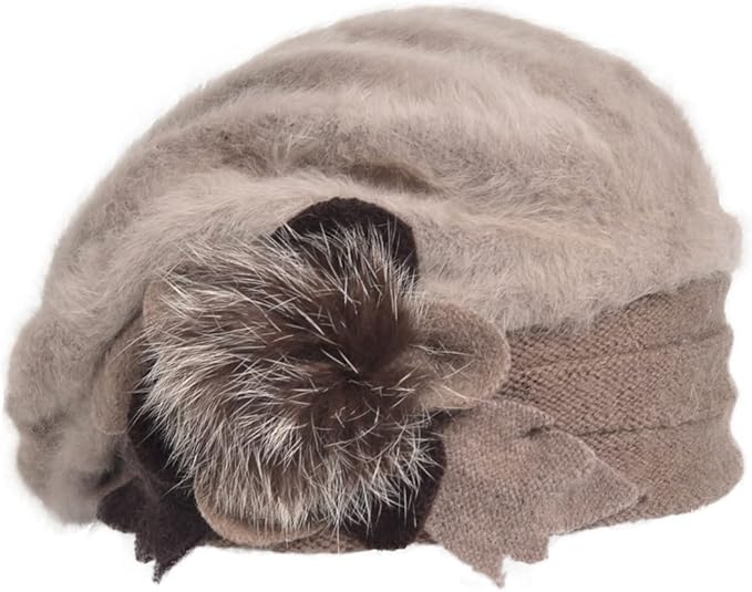 VECRY Women's 100% Wool Bucket Hat Felt Cloche Beret Dress Winter Beanie Hats