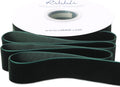 Ribbli Dark Green Velvet Ribbon 1 Inches Continuous10 Yard Spool Red Christmas Ribbon for Gift Wrapping Crafts Home Decor