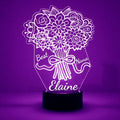 Custom Love & Heart LED Sign Night Light Lamp with Remote, Light Up Display with Personalized Name or Image, Customized and Made in The USA, Clear Acrylic Home Decor Design with 16 Colors, 4 Modes