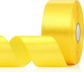 Yellow Satin Ribbon 1-1/2 Inch 30 Yards, Yellow Ribbon for Gift Wrapping, Flower Bouquet, Crafts, Baby Shower, Christmas, Easter and Bow Making