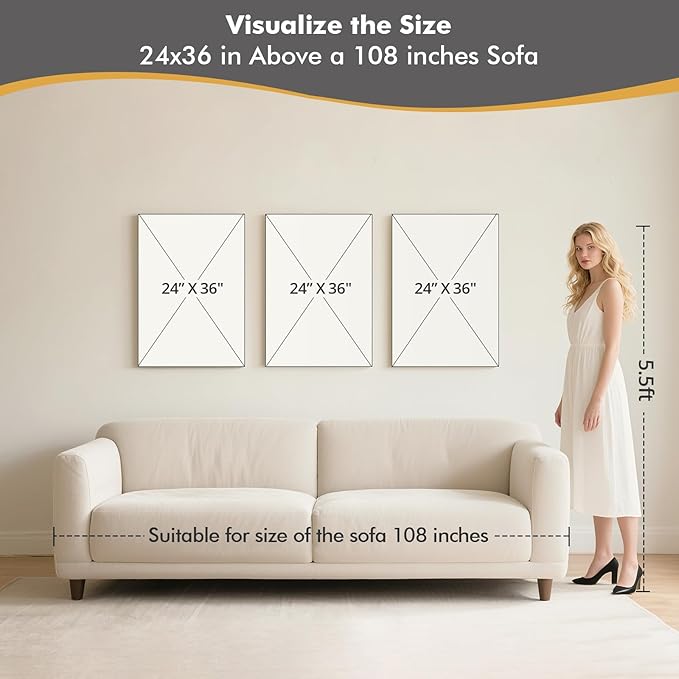 JUHOME Hand-Painted Black and White Thick Texture Flowers Abstract Oil Painting Wall Art,Floral Plum Blossom Tree with Raised Details,Modern Neutral Wall Decor for Home Bedroom,24x36