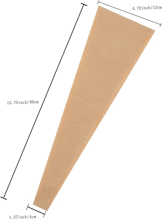 Paper Flower Bags For Bouquets Small Floral Plastic Flower Sleeves For Bouquets Gift Bags 50pcs S-Original