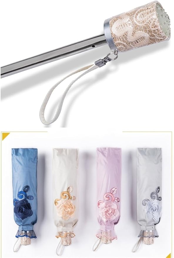 Honeystore Flower Lace Parasols for Wedding Party Lace Bridal Umbrella