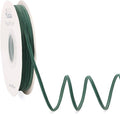 Ribbli Forest Green Velvet Ribbon 1/8 Inches Continuous 25 Yard Spool Forest Green Christmas Ribbon for Gift Wrapping Crafts Home Decor