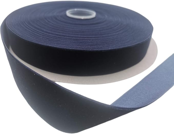 Nylon Velvet Ribbon Single Faced,1 Inch X 25Yards Spool (Navy Blue)