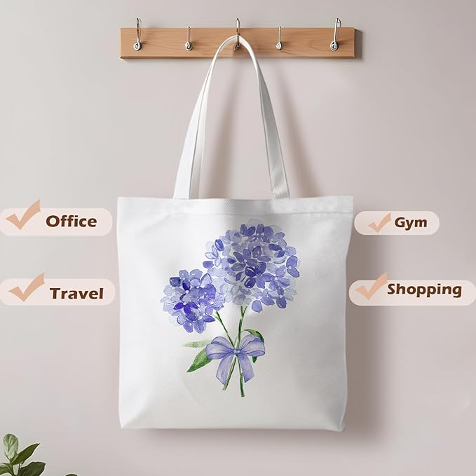 Floral Tote Bag, Floral Bag for Women, Reusable Grocery Bags Shopping Bags