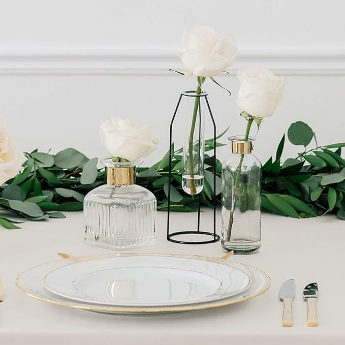 Weddingstar Glass Bottle Flower Vase - Square