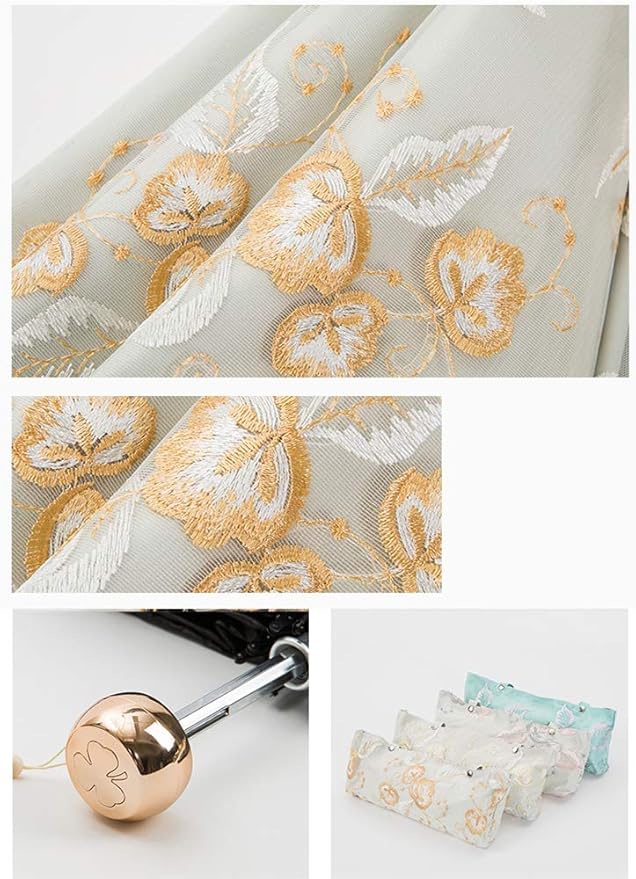 Honeystore Flower Lace Parasols for Wedding Party Lace Bridal Umbrella