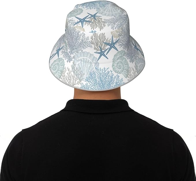 Hat Reversible Fisherman Hats Double Sided Wearing for Women Men Boys Girls
