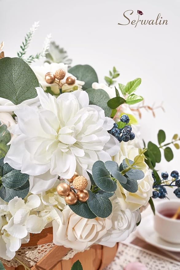 Serwalin Artificial Flowers Baby Shower Home Decorations