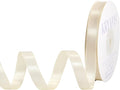 Cream Satin Ribbon, Double Faced 1/2 Inch X 25 Yards Cream Ribbon, Premium Satin Ribbon for Gift Wrapping, Crafts, Hair Bow Making, Sewing, Flower Bouquet, Wedding Party Decor