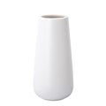 D'vine Dev 8 Inch Ceramic Flower Vase Textured Finishing, Minimalist Design for Kitchen, Bedroom, Living Room, Centerpieces, Office, Ivory, VS-XH-A-1